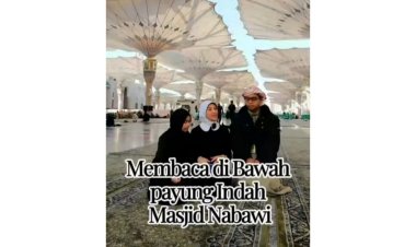 Prof. Mia Amiati: Membaca di Bawah Payung Indah Masjid Nabawi